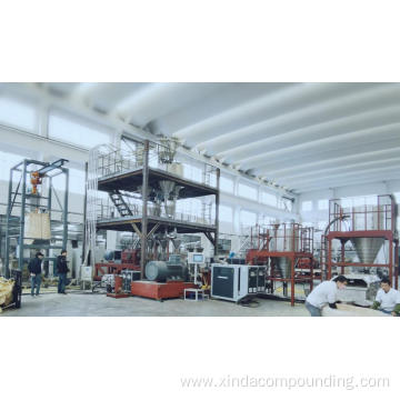 Foaming masterbatch compounding line